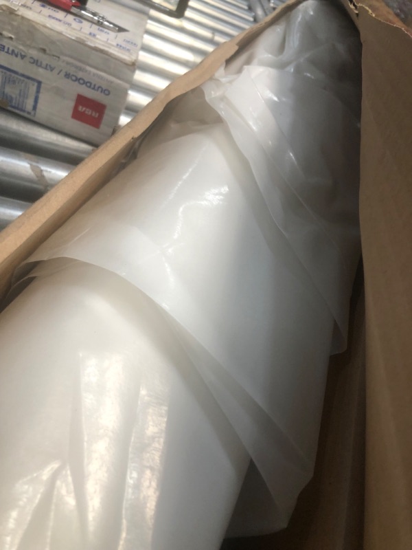 Photo 2 of **USED**
TRM Manufacturing 610C Plastic Sheeting, 6 Mil, 10' x 100', Clear/Translucent
