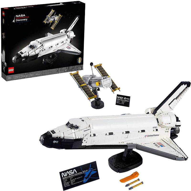 Photo 1 of **17 BAGS INCLUDED** BOX WAS PREVIOUSLY OPENED MAY BE MISSING PIECES**LEGO
 NASA Space Shuttle Discovery 10283 Build and Display Model for Adults, New 2021 (2,354 Pieces)
