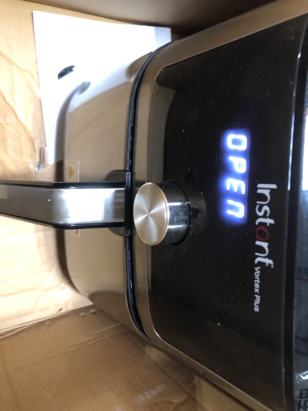 Photo 2 of **FRYER BASKET DOES NOT FULLY CLOSE PREVENTING FRYER TO FUNCTION PROPERLY**
Instant Vortex Plus 4 Quart Air Fryer, Customizable Smart Cooking Programs, Digital Touchscreen and Non-Stick Air Fryer Basket, Stainless Steel
