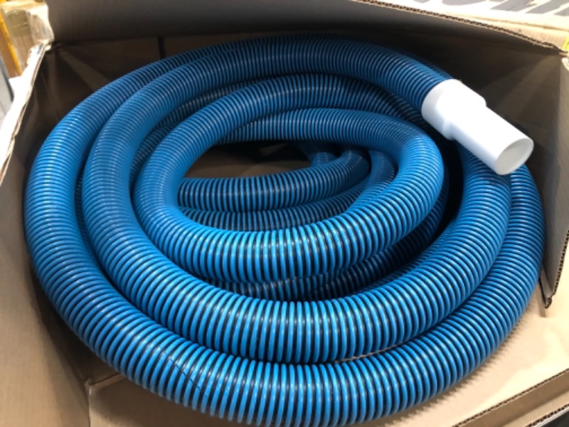 Photo 3 of **DAMAGE TO HOSE**
Poolmaster 33445 Heavy Duty In-Ground Pool Vacuum Hose With Swivel Cuff, 1-1/2-Inch by 45-Feet,Neutral
