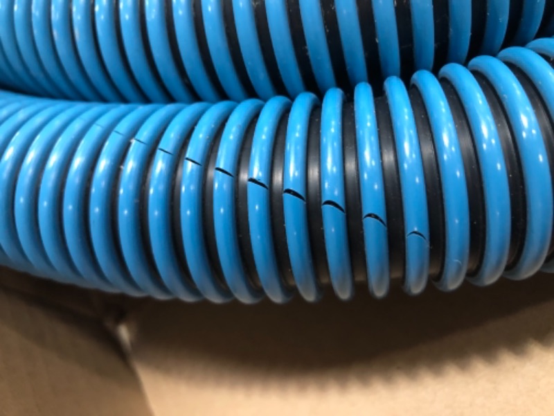 Photo 1 of **DAMAGE TO HOSE**
Poolmaster 33445 Heavy Duty In-Ground Pool Vacuum Hose With Swivel Cuff, 1-1/2-Inch by 45-Feet,Neutral

