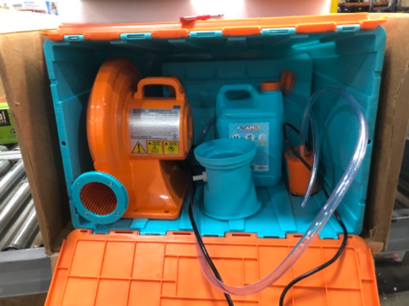 Photo 2 of **used, foam blower does NOT turn on**
Little Tikes FOAMO Foam Machine is an Easy-to-Assemble Foam Making Toy Perfect for Birthdays, Celebrations or Any Day You Want an Awesome Foam Party , White
