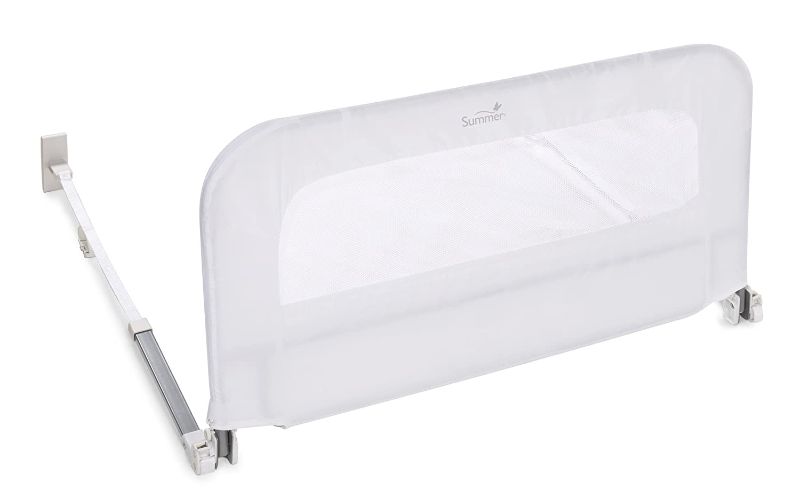 Photo 1 of **USED, MISSING HARDWARE**
Summer Single Fold Safety Bedrail, White, 42.5x21 Inch (Pack of 1)
