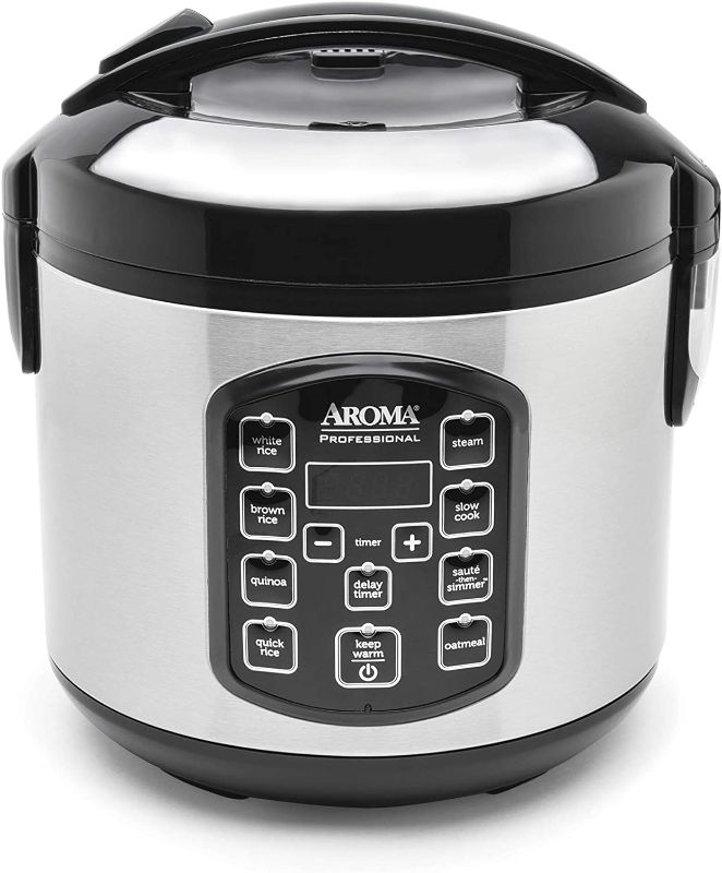 Photo 1 of **USED*
Aroma Housewares ARC-954SBD Rice Cooker, 4-Cup Uncooked 2.5 Quart, Professional Version
