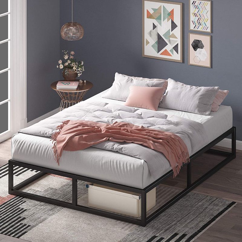 Photo 1 of **MISSING HARDWARE**
ZINUS Joseph Metal Platforma Bed Frame / Mattress Foundation / Wood Slat Support / No Box Spring Needed / Sturdy Steel Structure, Queen
