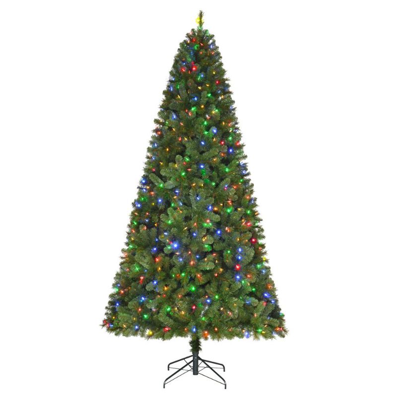 Photo 1 of **PARTS OF THE TREE DOES NOT LIGHT UP**
Home Accents Holiday 9 Ft Wesley Long Needle Pine LED Pre-Lit Artificial Christmas Tree with 650 Color Changing Mini Lights
