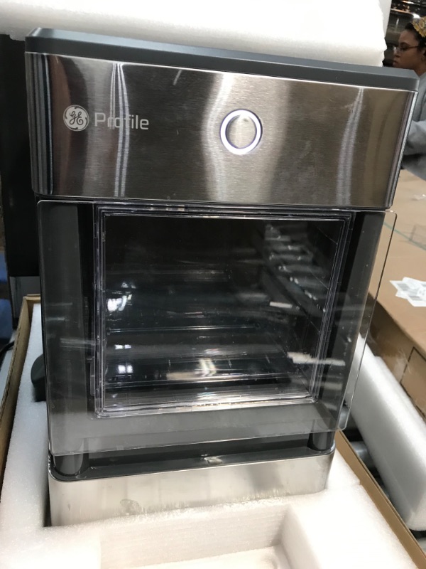 Photo 3 of **USED**
GE Profile Opal | Countertop Nugget Ice Maker with Side Tank | Portable Ice Machine with Bluetooth Connectivity | Smart Home Kitchen Essentials | Stainless Steel Finish | Up to 24 lbs. of Ice Per Day
