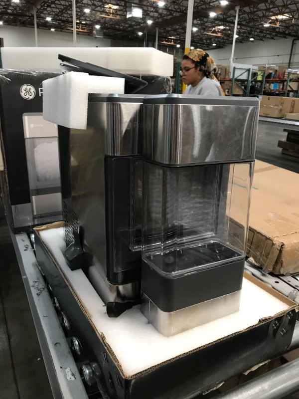 Photo 5 of **USED**
GE Profile Opal | Countertop Nugget Ice Maker with Side Tank | Portable Ice Machine with Bluetooth Connectivity | Smart Home Kitchen Essentials | Stainless Steel Finish | Up to 24 lbs. of Ice Per Day
