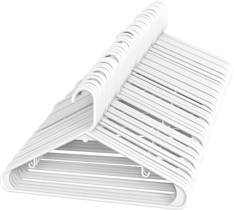 Photo 1 of Sharpty Plastic Hangers  (White, 60 Pack)