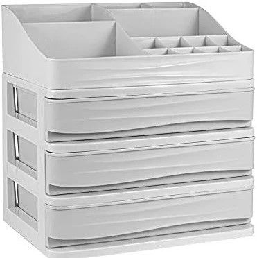 Photo 1 of *PHOTO USED FOR REFERENCE*
Plastic makeup organizer 3 tier