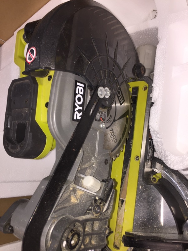 Photo 5 of *Missing battery*
RYOBI ONE+ 18V Cordless 7-1/4 in. Sliding Compound Miter Saw