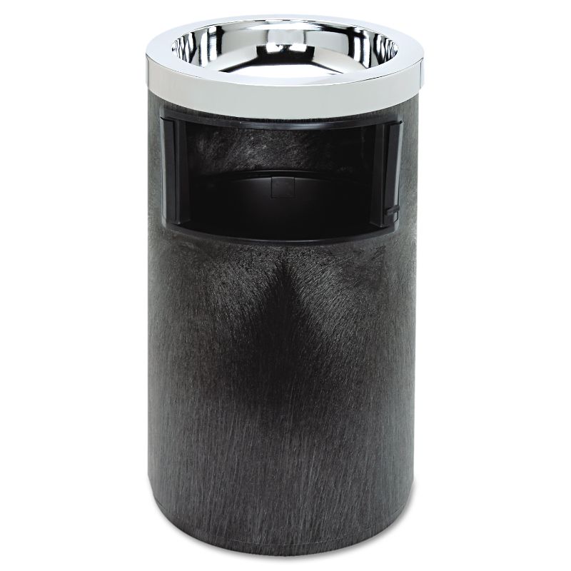 Photo 1 of *Missing top*
Rubbermaid Commercial Smoking Urn with Ashtray and Metal Liner, 2 Gal, 19.5h X 12.5 Dia, Black -RCP258600BLA