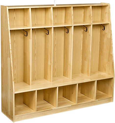 Photo 1 of *Loose hardware, may be incomplete*
Amazon Basics Coat Locker, 5-Section with Bench
