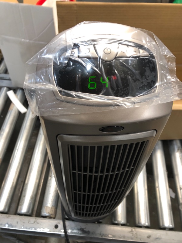 Photo 2 of Lasko 755320 Ceramic Space Tower Heater, 8.5?L x 7.25?W x 23?H, Silver

//TESTED AND FUNCTIONAL
