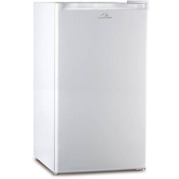 Photo 1 of Commercial Cool 2.6 Cu Ft Refrigerator Freezer, White

//MAJOR COSMETIC DAMAGE AND DENTS 
