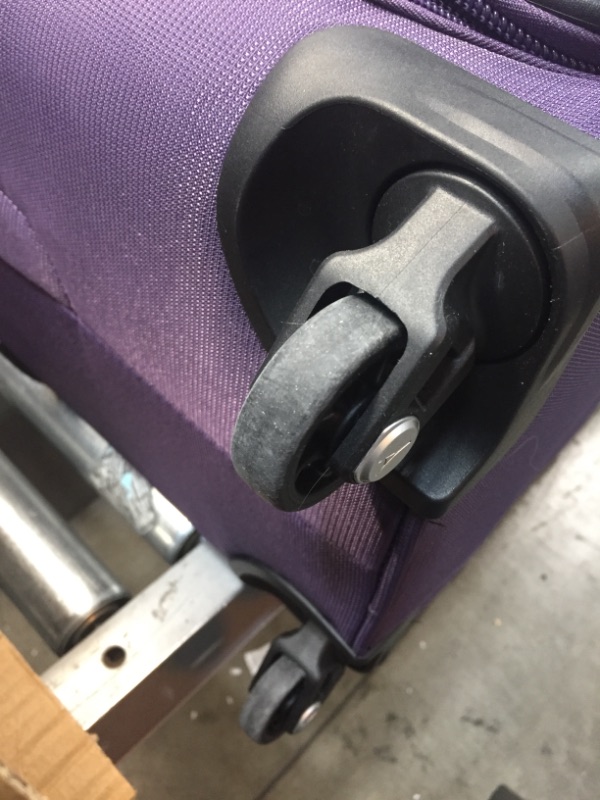 Photo 2 of //GENTLY USED 
Travelpro Maxlite 5 Softside Expandable Spinner Wheel Luggage, Imperial Purple, Checked-Large 29-Inch
