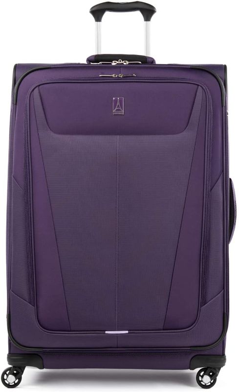 Photo 1 of //GENTLY USED 
Travelpro Maxlite 5 Softside Expandable Spinner Wheel Luggage, Imperial Purple, Checked-Large 29-Inch
