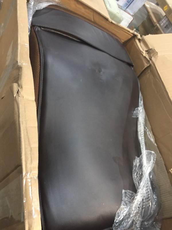Photo 1 of Flash Furniture Big & Tall 500 Lb. Rated Brown LeatherSoft Executive Swivel Ergonomic Office Chair with Adjustable Headrest

//MINOR DAMAGE TO BACK OF CHAIR 
