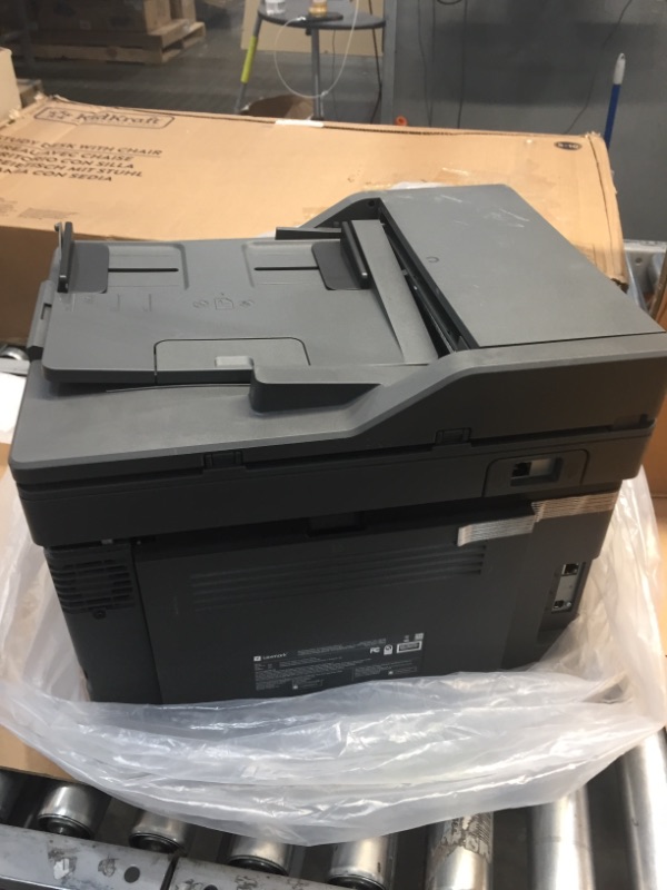 Photo 7 of //TESTED AND NONFUNCTIONAL, MAJOR DAMAGE TO FRONT OF PRINTER, PARTS ONLY //Lexmark MC2425ADW Multifunction Color Laser Printer
