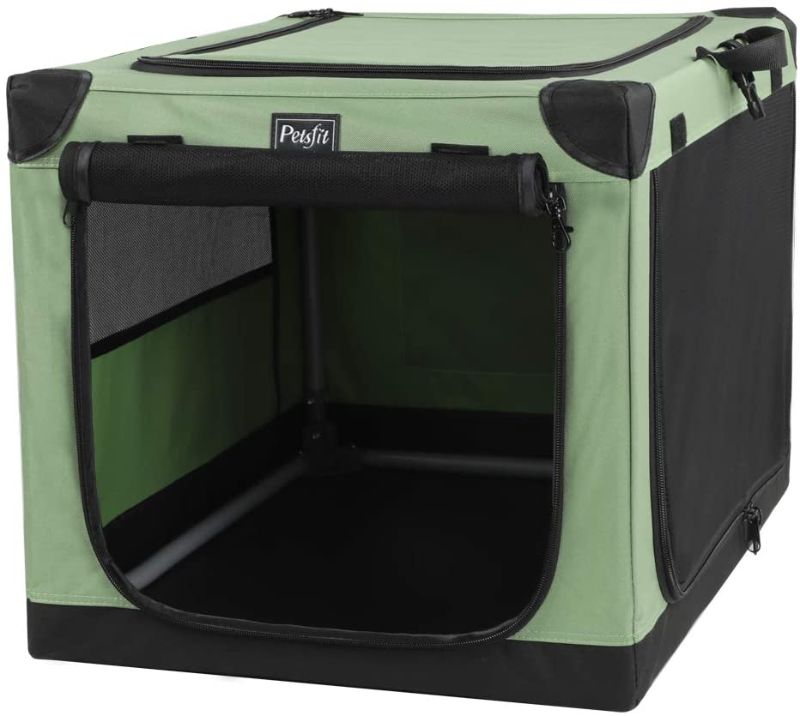 Photo 1 of  Petsfit Portable Soft Collapsible Dog Crate for Indoor and Outdoor Use 42x28x28 Inch (Pack of 1)