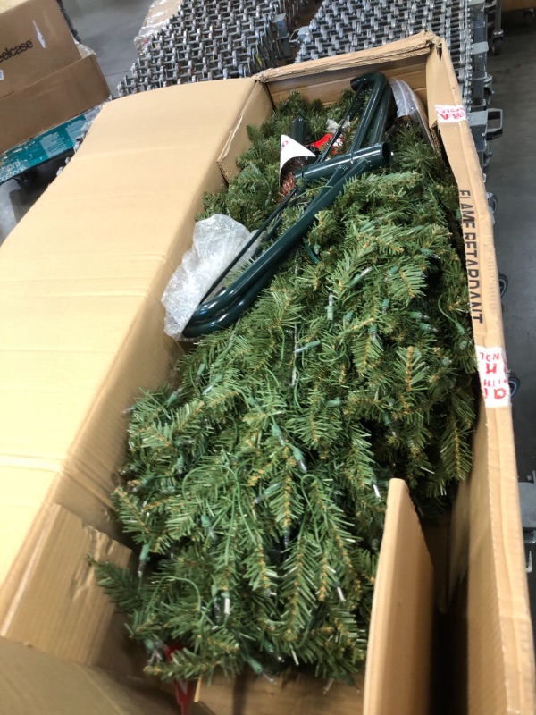 Photo 2 of 9 ft. Pre-lit Slim Fraser Fir Artificial Christmas Tree 800 UL listed Clear Lights