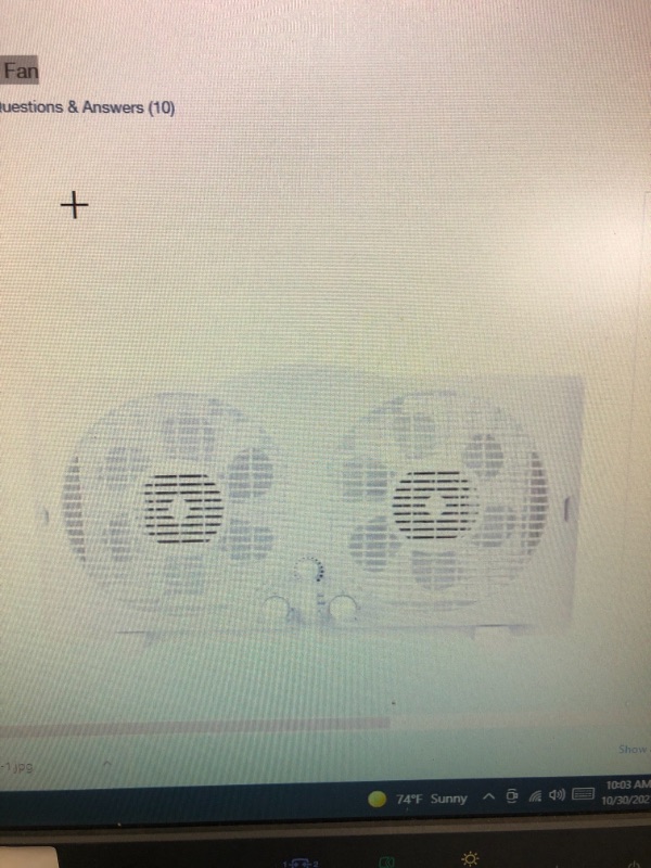 Photo 1 of 9 in. Twin Window Fan
