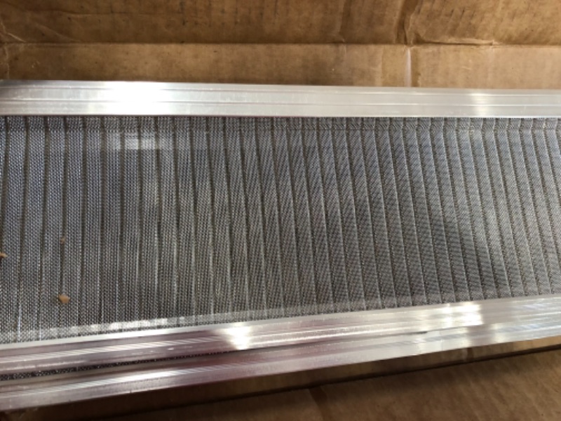 Photo 4 of 4 SETS -4 ft. L x 5 in. W Stainless Steel Micro-Mesh Gutter Guard (3-Pack) IN TOTAL 12
