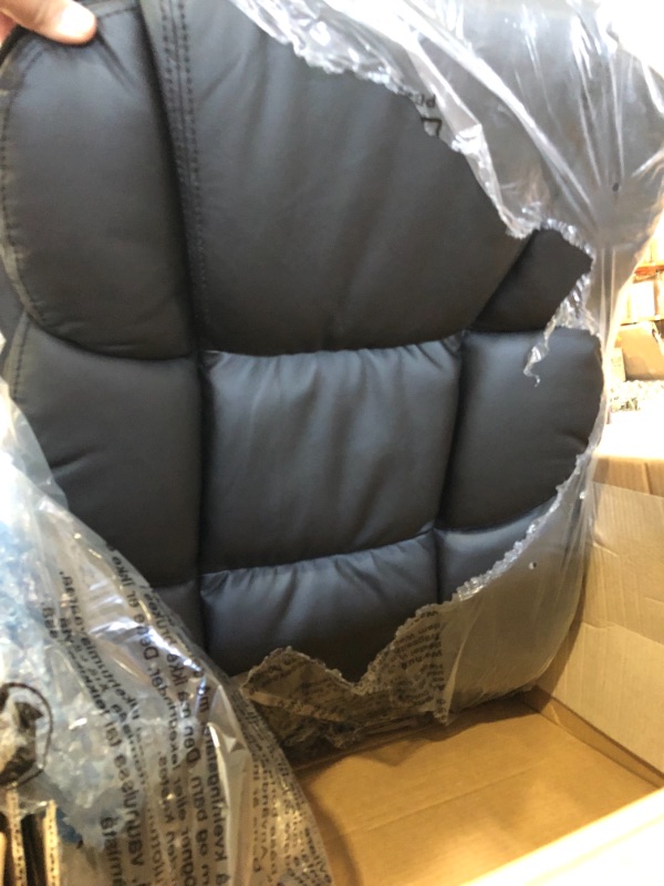Photo 1 of Ergonomic Office Chair Desk Chair Computer Chair with Lumbar Support Arms Executive Rolling Swivel PU Leather Task Chair for Women Adults, Black
