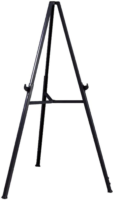 Photo 1 of **DAMAGED**
Ghent 19250 Triumph Folding Display Easel- 37"- 62" adjustable hieght for table top/floor, gray
