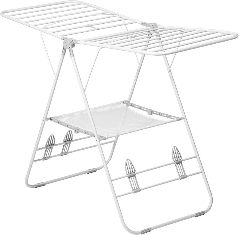 Photo 1 of Honey-Can-Do Heavy Duty Gullwing Drying Rack, White Metal
