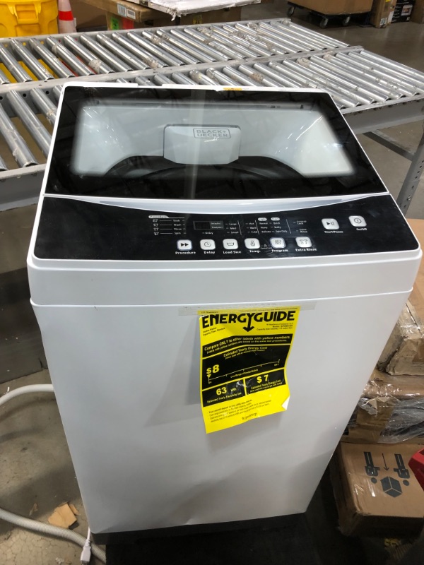 Photo 3 of **DAMAGED**
BLACK+DECKER BPWM16W Portable Washer, White
