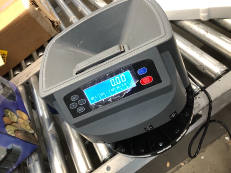 Photo 2 of **SLIGHTLY DIFFERENT FROM STOCK PHOTO**
XD-9005 electronic Coin Sorter Can Separate The Euro/Dollar Coin Sorter With Clear Sensor With Auto Row Advancement