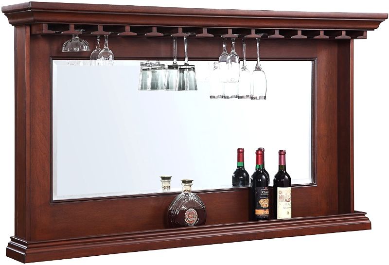 Photo 1 of **DAMAGED**
Hathaway Seville Back Bar Mirror Walnut, 62" x 35.5"
