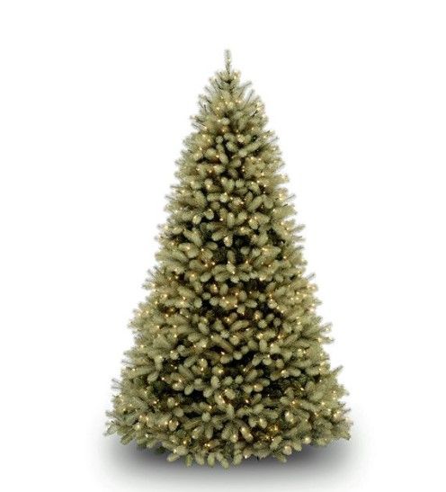 Photo 1 of **DAMAGED**
National Tree Company White Prelit LED Green Fir Christmas Tree, 7.5'
