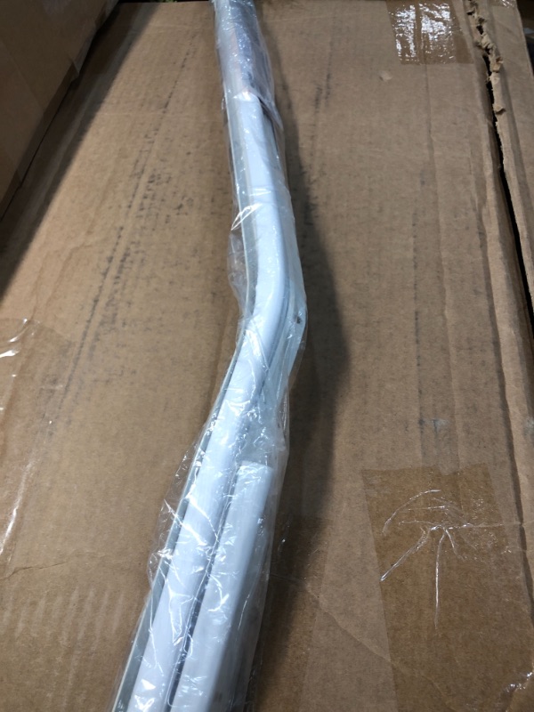 Photo 3 of **DAMAGED**
Simply Conserve - Premium Screw-On Door Weatherstrip Set with Aluminum Carrier and Foam Gasket - 84" Linear Sides by 36" Top in White
