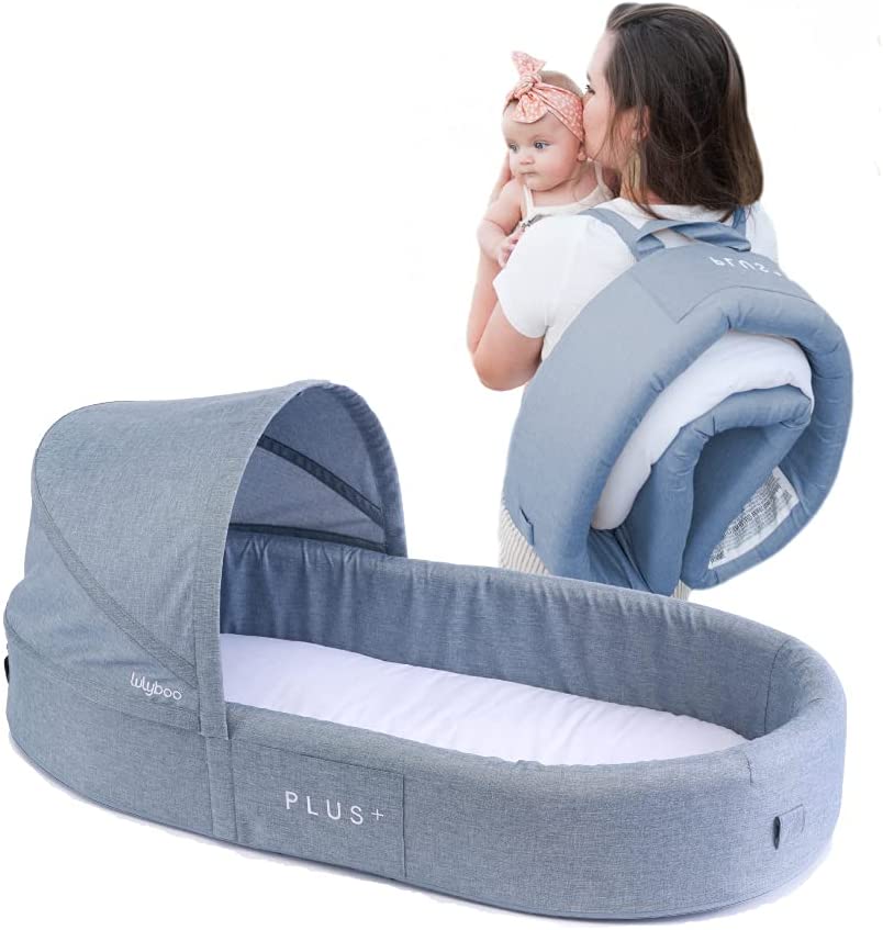 Photo 1 of Lulyboo Indoor/Outdoor Cuddle & Play Lounge Plus+ - Denim
