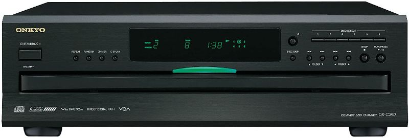 Photo 1 of Onkyo DX-C390-B 6-Disc CD Carousel Changer - Black
