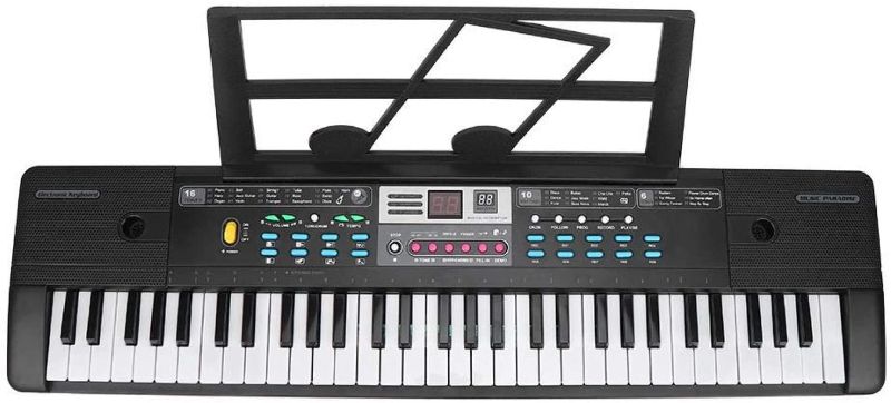 Photo 1 of 61 Keys Electronic Keyboard MQ-6111 Digital Teaching Musical Keyboard with Microphone for Beginner(Universal USB Power Supply)
