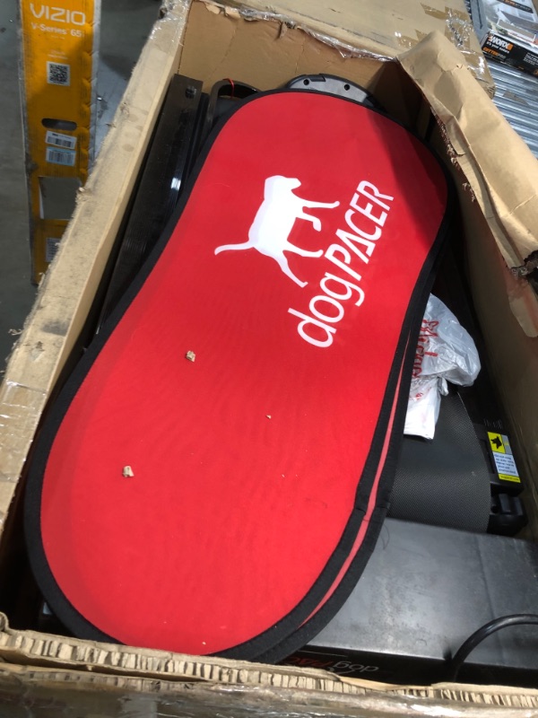 Photo 2 of **DAMAGED**
dogPACER 91641 LF 3.1 Full Size Dog Pacer Treadmill, Black and Red

