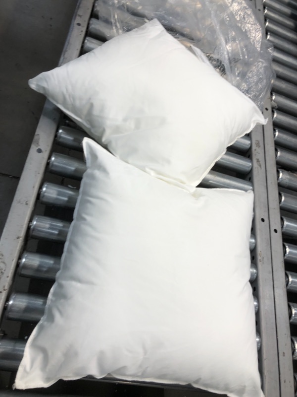 Photo 2 of  Pillows Insert (Pack of 2, White) -Bed and Couch Pillows - Indoor Decorative Pillows
