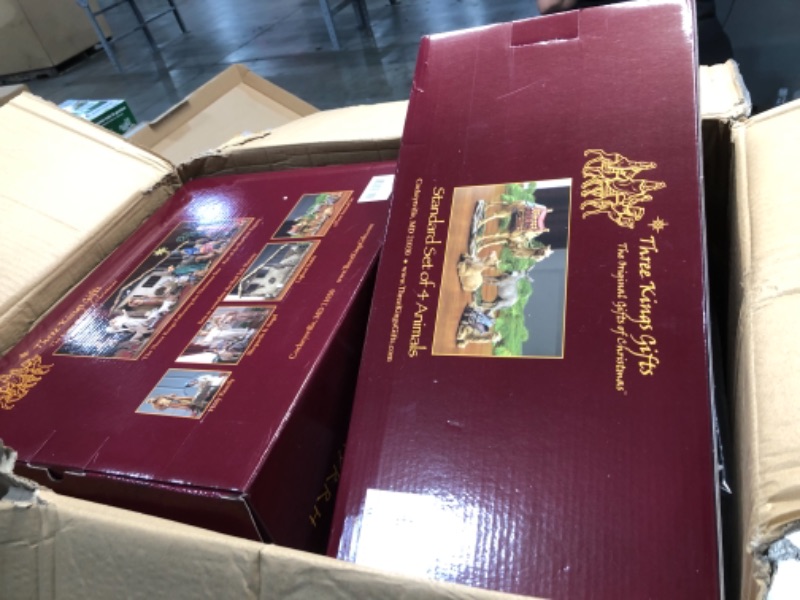 Photo 1 of 16 Piece Deluxe Edition Christmas Nativity Set with Real Frankincense Gold and Myrrh - 10 inch Scale
