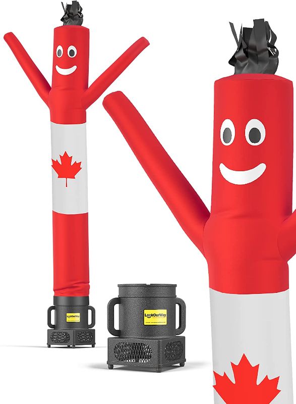 Photo 1 of ***NON FUNCTIONAL, BLOWER DOESNT WORK***
LookOurWay Air Dancers 6-Feet Tall Inflatable Tube Man Complete Set with Blower Color-Canadian Flag