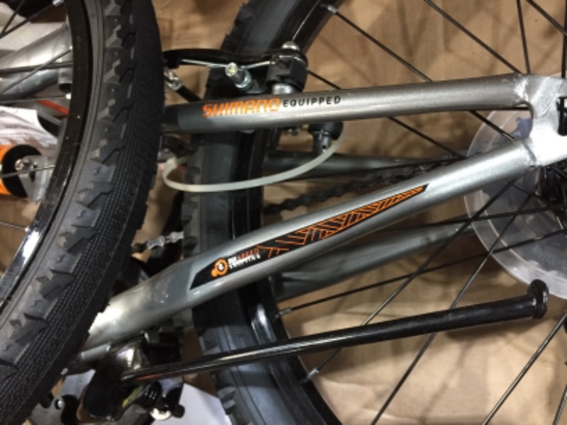 Photo 5 of ***LOOSE HARDWARE***
Huffy Valcon 20" Mountain Bike for Boys - 6 Speed - Dual Suspension - Silver & Orange