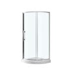 Photo 1 of 34 in. x 34 in. Single Threshold Shower Base in White