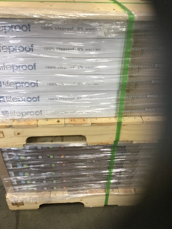 Photo 2 of ***sold as whole pallet only*** no returns no refunds***
48 cases Lifeproof
Shadow Hickory 7.1 in. W x 47.6 in. L Luxury Vinyl Plank Flooring (18.73 sq. ft. / case)