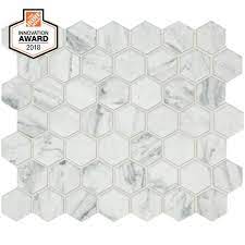 Photo 1 of (10) Lifeproof
Carrara 10 in. x 12 in. x 6.35 mm Ceramic Hexagon Mosaic Floor and Wall Tile (0.81 sq. ft./Each)