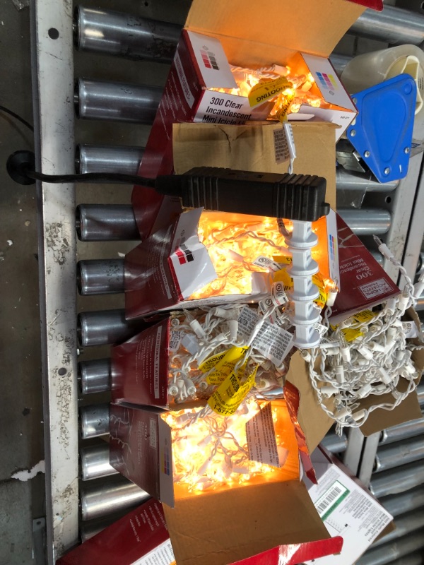 Photo 1 of 5 BOXES 300-Light Clear Incandescent Mini Icicle Lights
***SOME LIGHT BULBS NEED TO BE CHANGED***