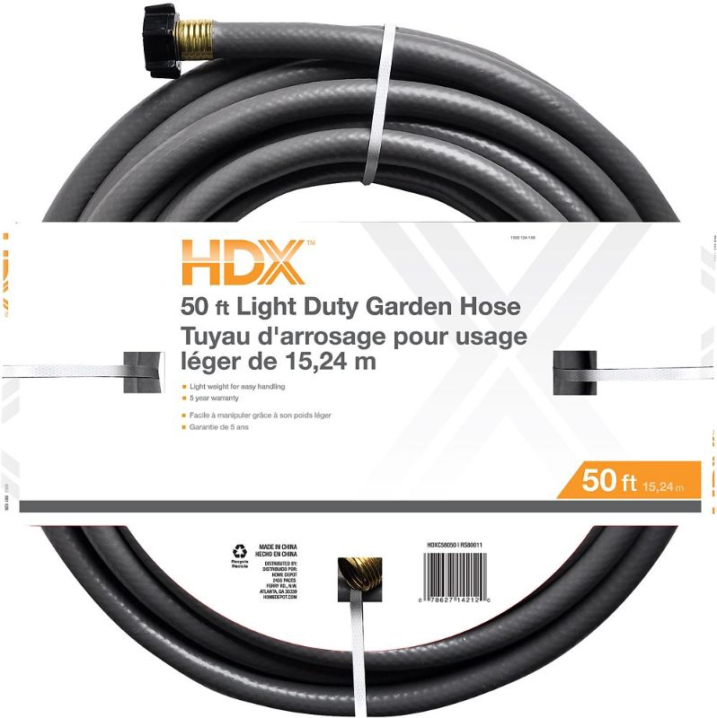 Photo 1 of  2 HDX 1/2 in. Dia X 50 Ft. Utility Water Hose
