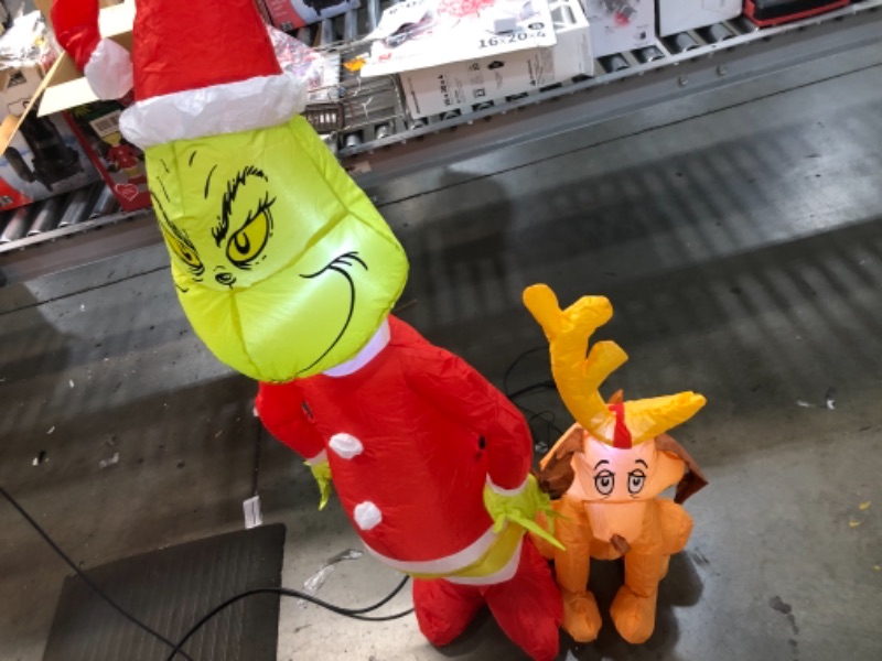 Photo 1 of 4.5 Ft. Airblown-Grinch and Max Value Pack-Dr. Seuss Christmas Inflatable
