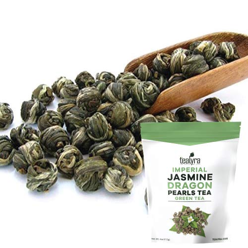 Photo 1 of 2 BAGS OF Tealyra - Imperial Jasmine Dragon Pearls - Loose Leaf Green Tea - Jasmine Green Tea with Pleasant Aroma and Tonic Effect - 113g (4-ounce 
